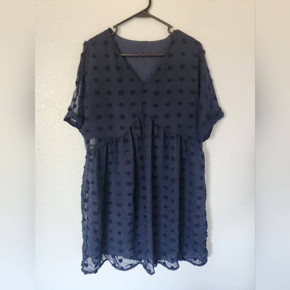 Navy Blue Women's Dress Medium